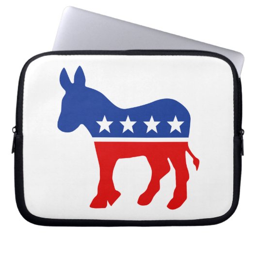 Demokrat-Esel-Laptop-Hülse Laptopschutzhülle (Vorderseite)