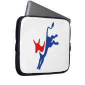 Demokrat-Esel-Laptop-Hülse Laptopschutzhülle (Vorne Rechts)
