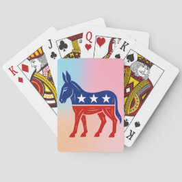 Demokrat Esel Politische Spielkarten