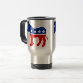 Demokrat-Esel-Reise-Tasse Reisebecher (Vorderseite Links)