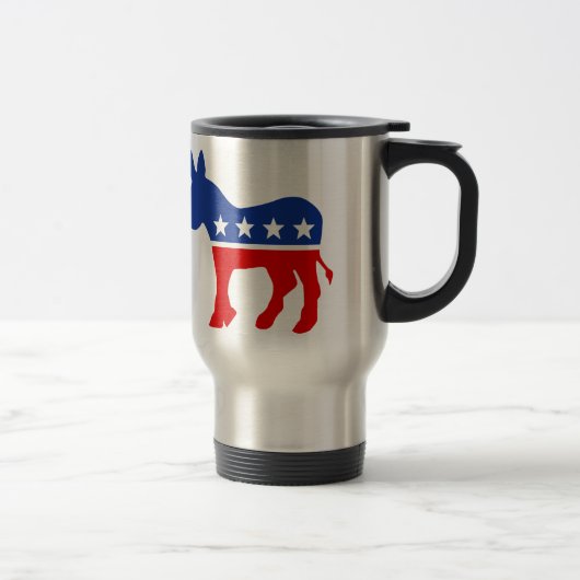 Demokrat-Esel-Reise-Tasse Reisebecher (Rechts)