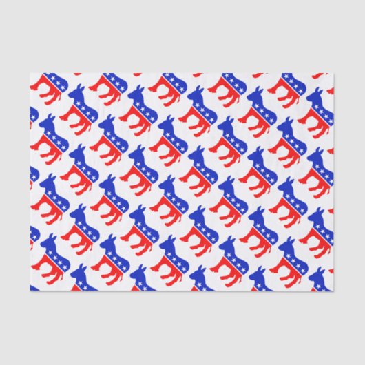 Demokrat-Esel Seidenpapier (Vorderseite)