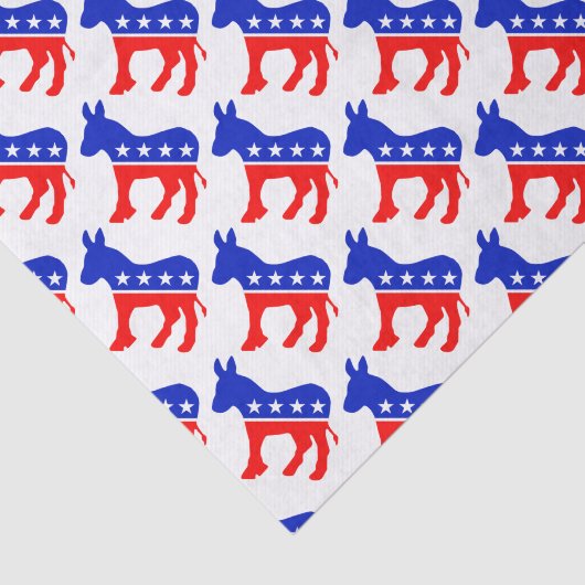 Demokrat-Esel Seidenpapier (Ausschnitt)