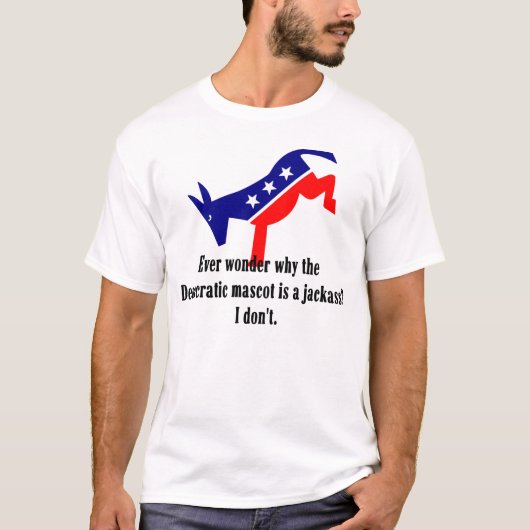 Demokrat-Esel T-Shirt (Vorderseite)