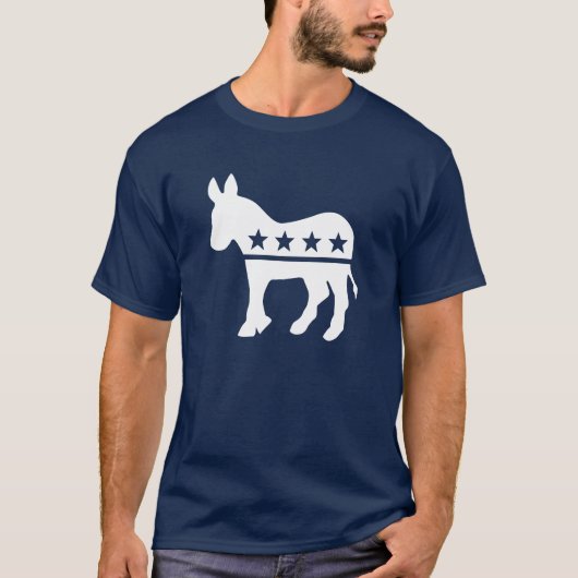 Demokrat-Esel-T-Shirts T-Shirt (Vorderseite)