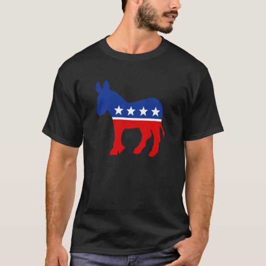 Demokrat-Esel-T-Shirts T-Shirt (Vorderseite)