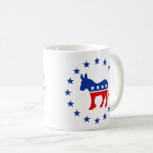 Demokrat-Esel-Tasse Kaffeetasse (VorderseiteRechts)