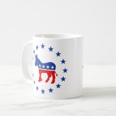 Demokrat-Esel-Tasse Kaffeetasse (Vorderseite Links)