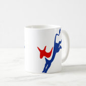 Demokrat-Esel-Tasse Kaffeetasse (VorderseiteRechts)