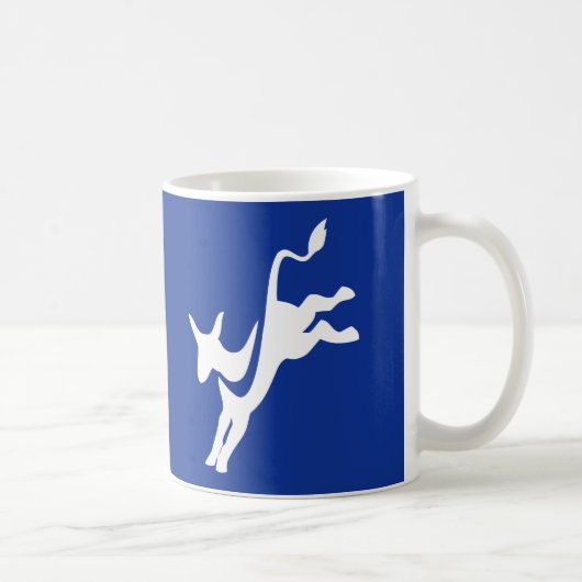 Demokrat-Esel-Tasse Kaffeetasse (Rechts)