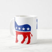 Demokrat-Esel-Tasse Kaffeetasse (Vorderseite Links)