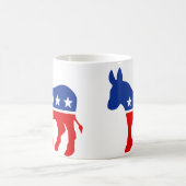 Demokrat-Esel-Tasse Kaffeetasse (Mittel)