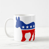 Demokrat-Esel-Tasse Kaffeetasse (Links)