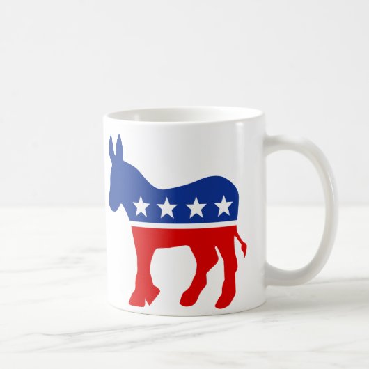 Demokrat-Esel-Tasse Kaffeetasse (Rechts)