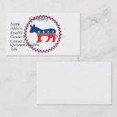 Demokrat-Esel Visitenkarte (Vorne/Hinten)