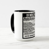 Demokrat Funny Gift Tasse (Vorderseite Links)