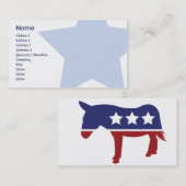 Demokrat - Geschäft Visitenkarte (Vorne/Hinten)