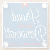 Demokrat Glasuntersetzer (Rückseite)