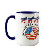 Demokrat Gott segne Amerika Doughnut