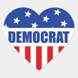 Demokrat Heart Sticker