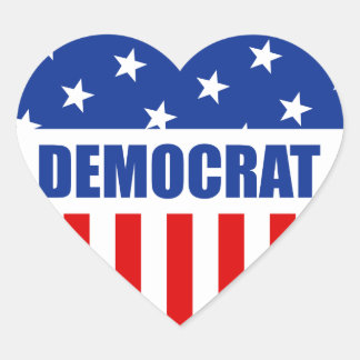 Demokrat Heart Sticker