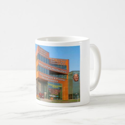 Demokrat HQ Kaffeetasse (VorderseiteRechts)