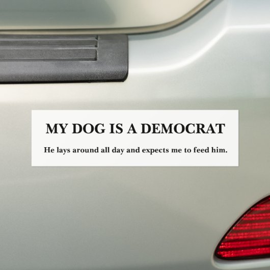 Demokrat-Hund Autoaufkleber (Auf Auto)