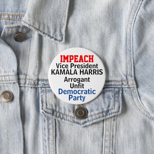 Demokrat Impeach Harris Button (Beispiel)