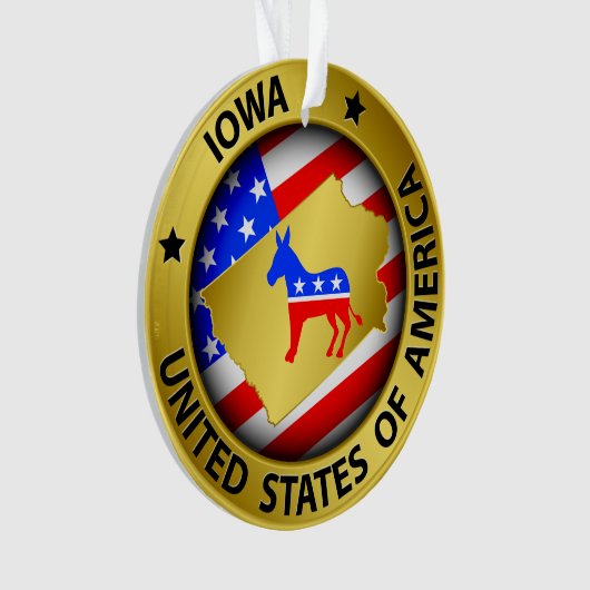 Demokrat Iowa Ornament - SRF (Vorderseite)