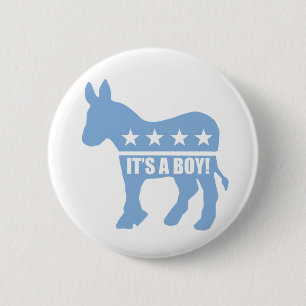Demokrat ist es Buttone eines Jungen Button