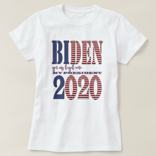 Demokrat Joe Biden 2020 got meine Wahl T-Shirt (Design vorne)