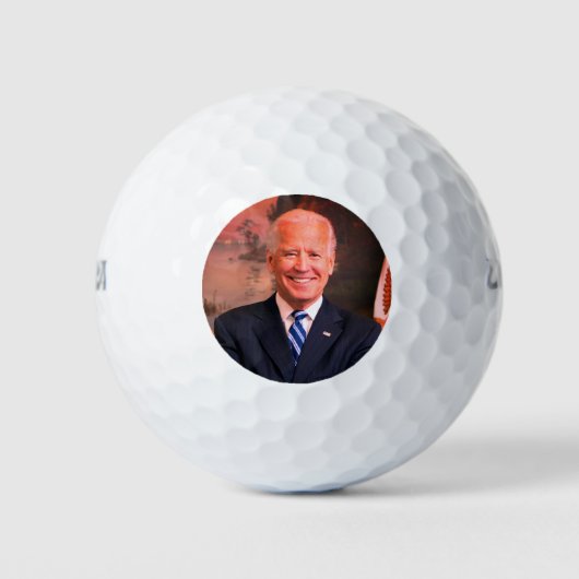 Demokrat Joe Biden - 46. Präsident der USA Golfball (Vorderseite)