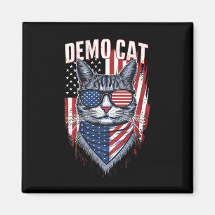 Demokrat Kinderlose Katze Lady Liberal Electi Magnet