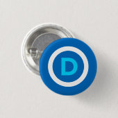 Demokrat-Knopf Button (Vorne & Hinten)