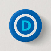 Demokrat-Knopf Button (Vorderseite)