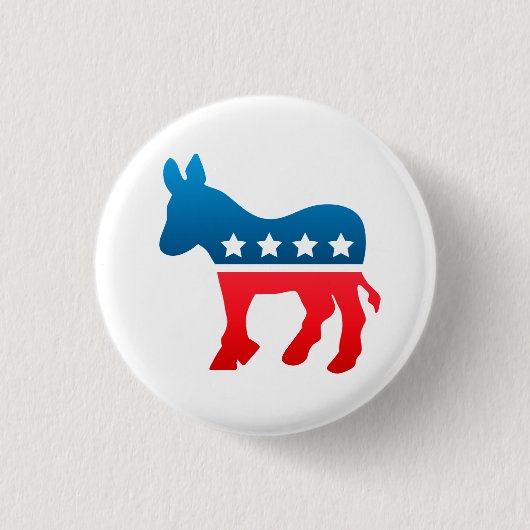Demokrat-Knopf Button (Vorderseite)