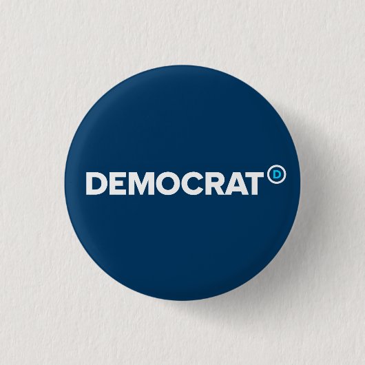 Demokrat-Knopf Button (Vorderseite)