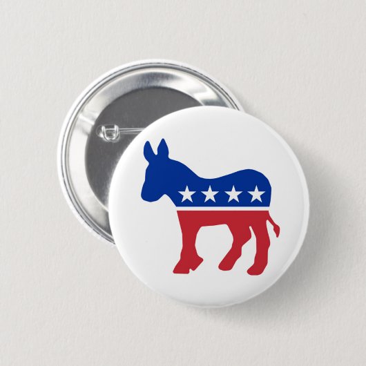 Demokrat-Knopf Button (Vorne & Hinten)