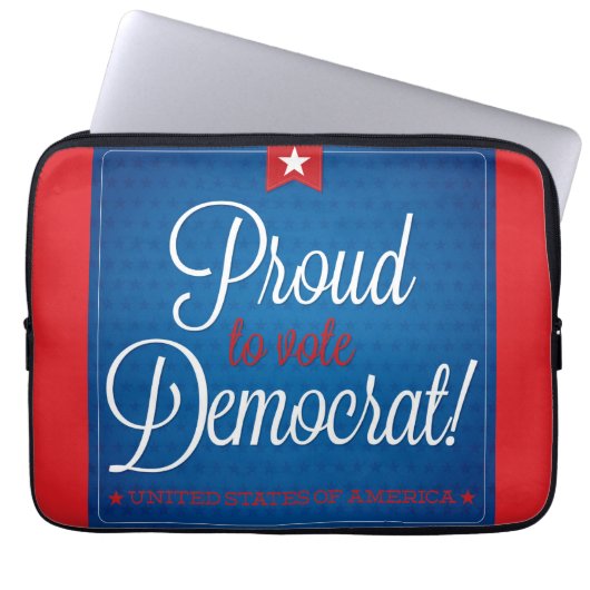 Demokrat Laptopschutzhülle (Vorderseite)