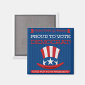 Demokrat Magnet (Vorderseite/Rückseite)