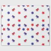 Demokrat-Packpapier Geschenkpapier (Flach)