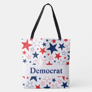 Demokrat Patriotic Stars Tote Bag Tasche