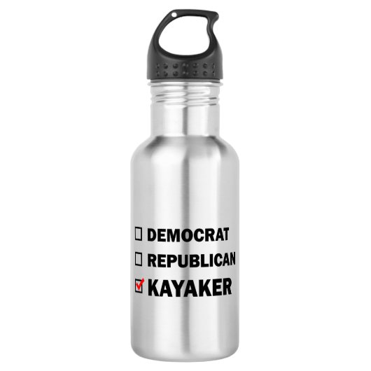 Demokrat Republikaner Kayaker Edelstahlflasche (Vorderseite)