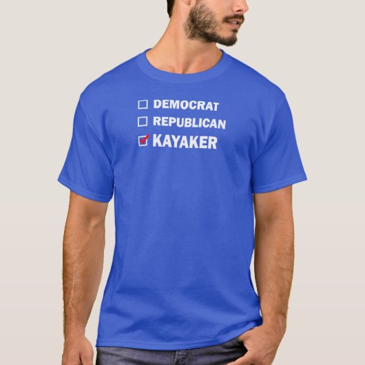 Demokrat Republikaner Kayaker T-Shirt (Vorderseite)