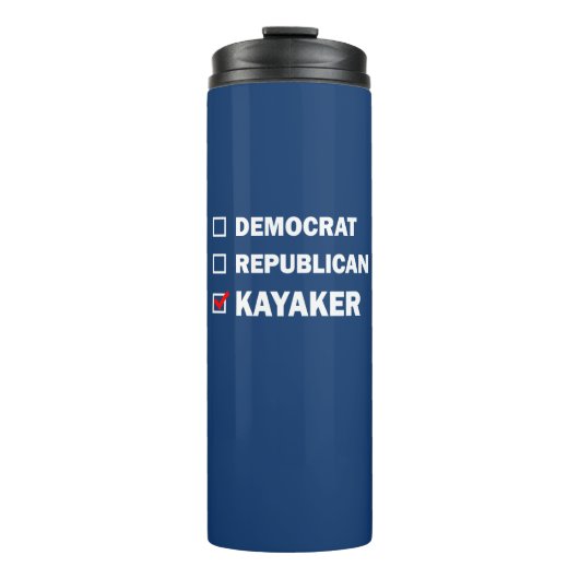 Demokrat Republikaner Kayaker Thermosbecher (Vorderseite)