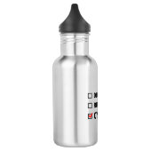 Demokrat Republikaner Zyklist Edelstahlflasche (Links)