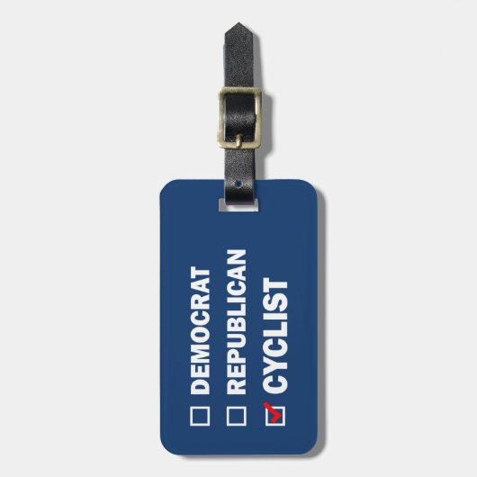Demokrat Republikaner Zyklist Gepäckanhänger (Vorderseite vertikal)