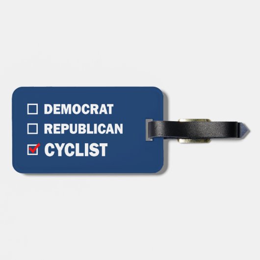 Demokrat Republikaner Zyklist Gepäckanhänger (Rückseite horizontal)