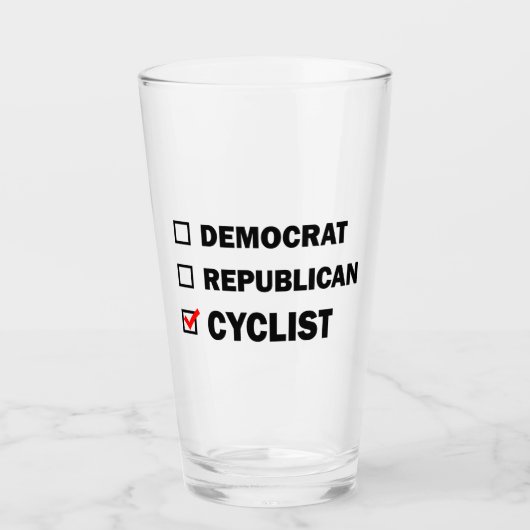 Demokrat Republikaner Zyklist Glas (Vorderseite)