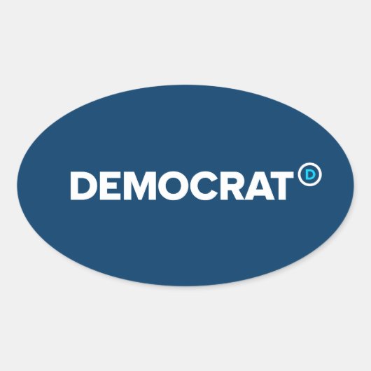 Demokrat Stickers (Vorderseite)